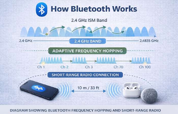 How Bluetooth Works (diagram)