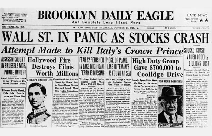 Historical Examples of Down Markets