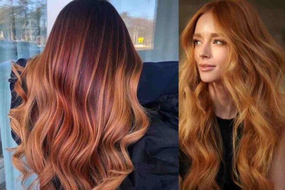 Red Hair with Blonde Highlights