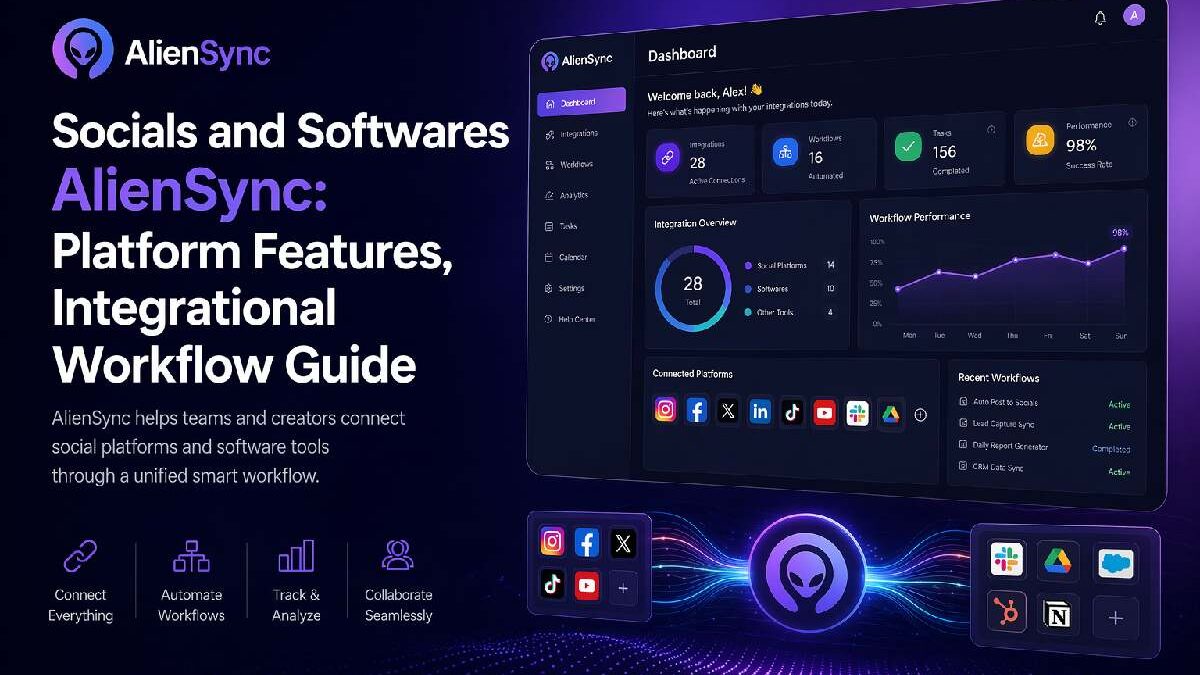Socials and Softwares AlienSync: Platform Features, Integrational Workflow Guide