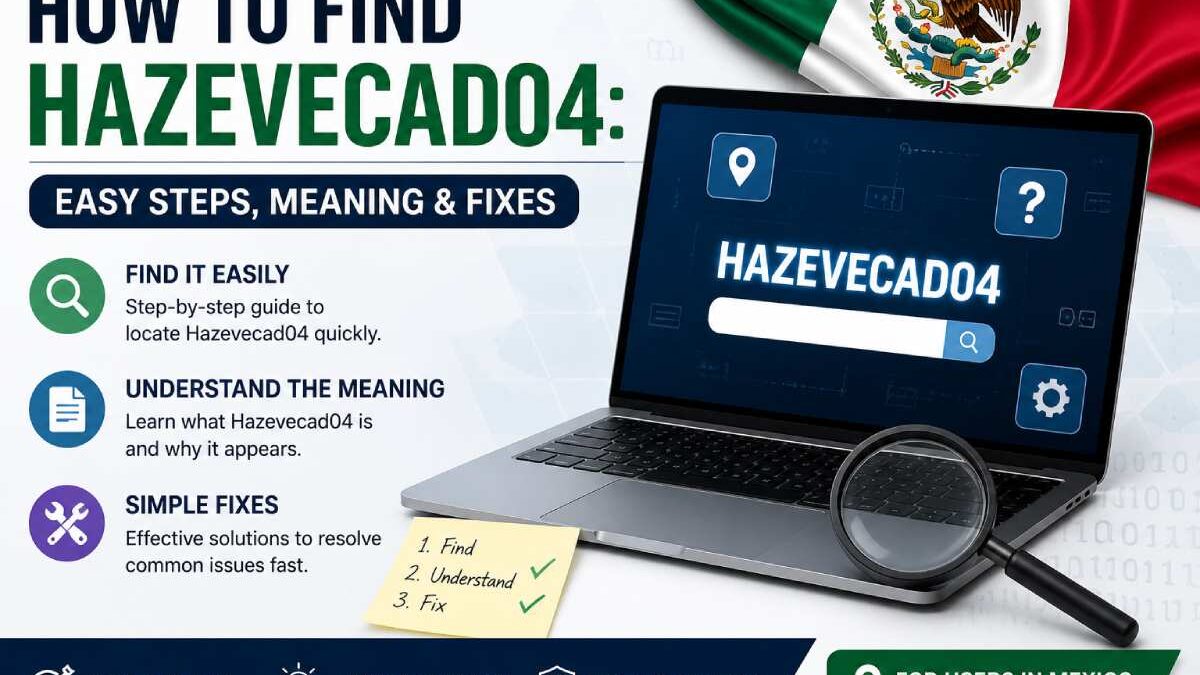 How to Find Hazevecad04: Easy Steps, Meaning & Fixes Explained (Mexico)
