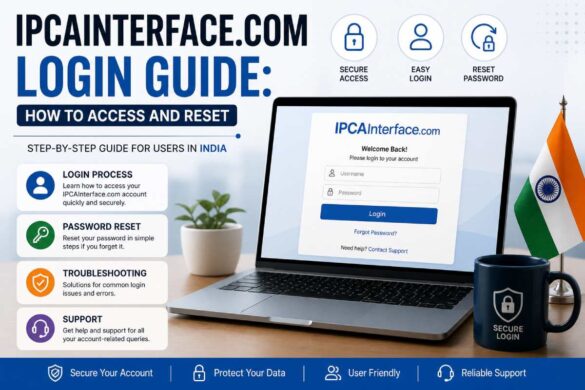 ipcainterface com login guide how to access reset password india tutorial